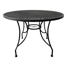 Round Wrought Iron Outdoor Dining Table