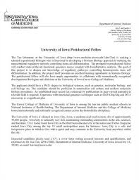 Sample Cover Letter For Postdoctoral Position In Science