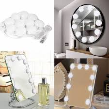 Vanity Mirror Lights Aicase Led Makeup Hollywood Style 10 Dimmable Bulbs 4 8m 15 8ft Adjustable Lenth Lighting Fixture Strip For Makeup Vanity Table Set Taimarket Com