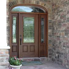 Entryway With A Decorative Glass Door