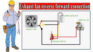 exhaust fan reverse forward connection