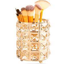 crystal makeup brush holder organizer