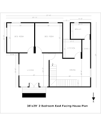 38 x29 2 bedroom east facing house