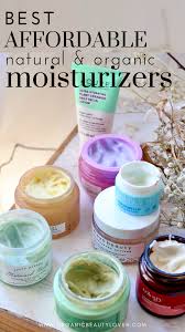 best natural face moisturizers on a