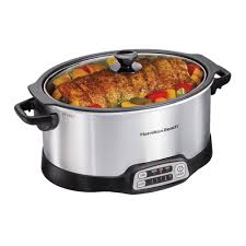 A leading designer, marketer and distributor of branded small electric household and specialty housewares appliances, as well as commercial products for restaurants, fast food chains, bars and hotels. Hamilton Beach Stovetop Sear And Cook 6 Qt Stainless Steel Slow Cooker 33662 The Home Depot