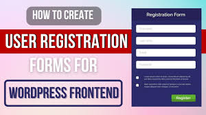 create wordpress user registration form