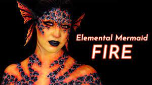 lava lake mermaid fire element makeup