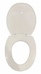 White Plastic Western Toilet Seat Cover
