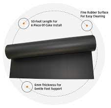 roll of rubber flooring gym mat bells
