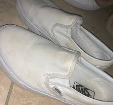 How to remove stains from leather shoes: How To Clean White Canvas Slip On Vans Shoes That Turned Yellow Clean Stinky Shoes