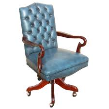 Make sure the office has functional seating for everyone with these blue office chairs, and look through our selection of blue task chairs for additional seating options. Leather Office Chair In Genuine Leather Mahogany By Hand
