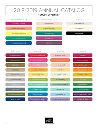New 2018 Stampin Up Color Family Labels Color Coach