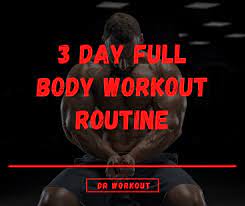 3 day full body workout routine with