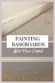 how to paint baseboards after you