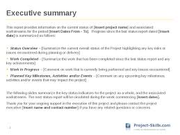 Executive summary template     report executive summary example     Report Executive Summary Template    