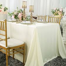 ivory rectangular oblong tablecloths