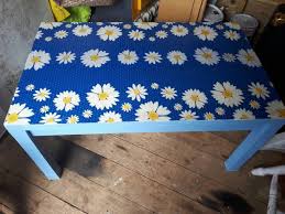 upcycled coffee table decoupage for
