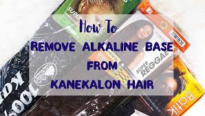 how to remove alkaline base from