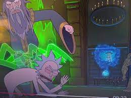 The wizard from Ep 4 is watching porn when Rick shows up. What a hypocrite.  : rrickandmorty