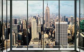Wall Mural New York Skyline Window