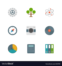 flat design icons symbols for