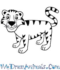 In this quick tutorial you'll learn how to draw a tiger in just a few quick steps, but first… tigers are a very popular big cat. How To Draw A Cartoon Tiger