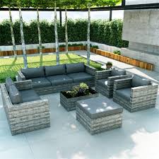 8 Seater Outdoor Rattan Sofa Set