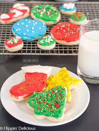 Roll out ⅛ inch thick and cut the cookies into desired shapes. Gluten Free Christmas Cookies