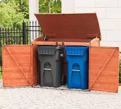 9 garbage can storage sheds for