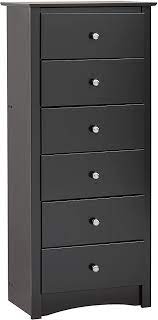 A wide variety of styles, sizes and materials allow you to easily find the perfect dressers & chests for your home. Prepac Bdc 2354 K Sonoma Tall 6 Drawer Chest Black Amazon Ca Home Kitchen