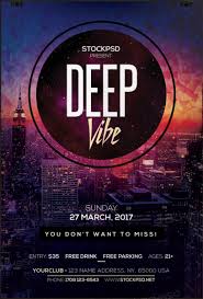 Deep Vibe Download Free Psd Flyer Template Free Psd Flyer