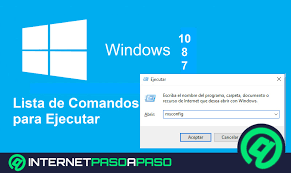 1000 comandos para ejecutar en windows
