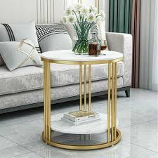 2 Tier Marble Simple Coffee Table