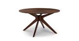 Conan Walnut Round Dining Table Article