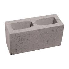 x 8 in x 16 in gray concrete block