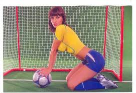 Body paint in the romanian football strip ? Soccer Girl Wearing Only Body Paint 1990s 42 Topics Sports Soccer Postcard Hippostcard