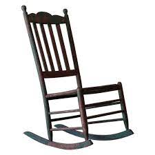 Rustic Painted Rocking Chair 19th