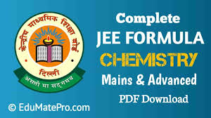Jee Chemistry Formula Pdf List