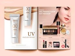 cosmetic magazine template fashion