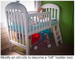 Toddler Loft Bed Out Of An Old Crib