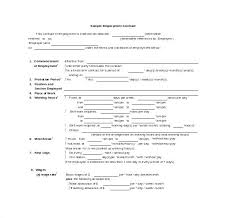 Free Employee Contract Agreement Template Basic Of Shift Work
