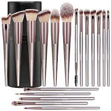 bs mall makeup brush set 18 pcs premium synthetic foundation powder concealers eye shadows blush makeup brushes