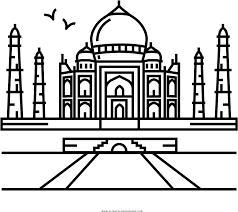 39+ taj mahal coloring pages for printing and coloring. Download Hd Big Taj Mahal Coloring Page Ultra Pages Taj Mahal Dibujo Para Colorear Transparent Png Image Nicepng Com