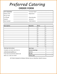 Free Banquet Event Order Form Template Save Template