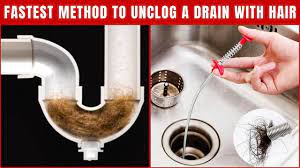 home remedy for clogged drain with hair