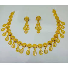 916 gold turkish design necklace set