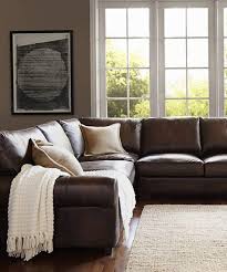 leather sectional furniture brown