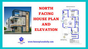 North Facing House Plan And Elevation