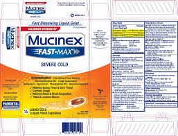 Mucinex Fast Max Severe Cold Capsule Liquid Filled