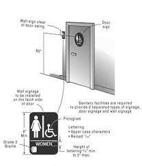 Ada Bathroom Signs Bathroom Door Sign